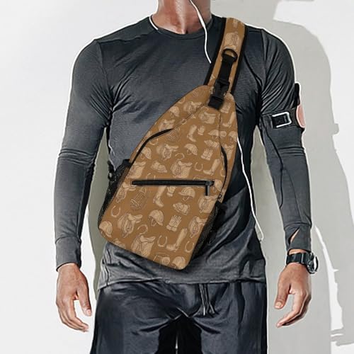 Bolso bandolera unisex ligero de twill para senderismo miniatura 7