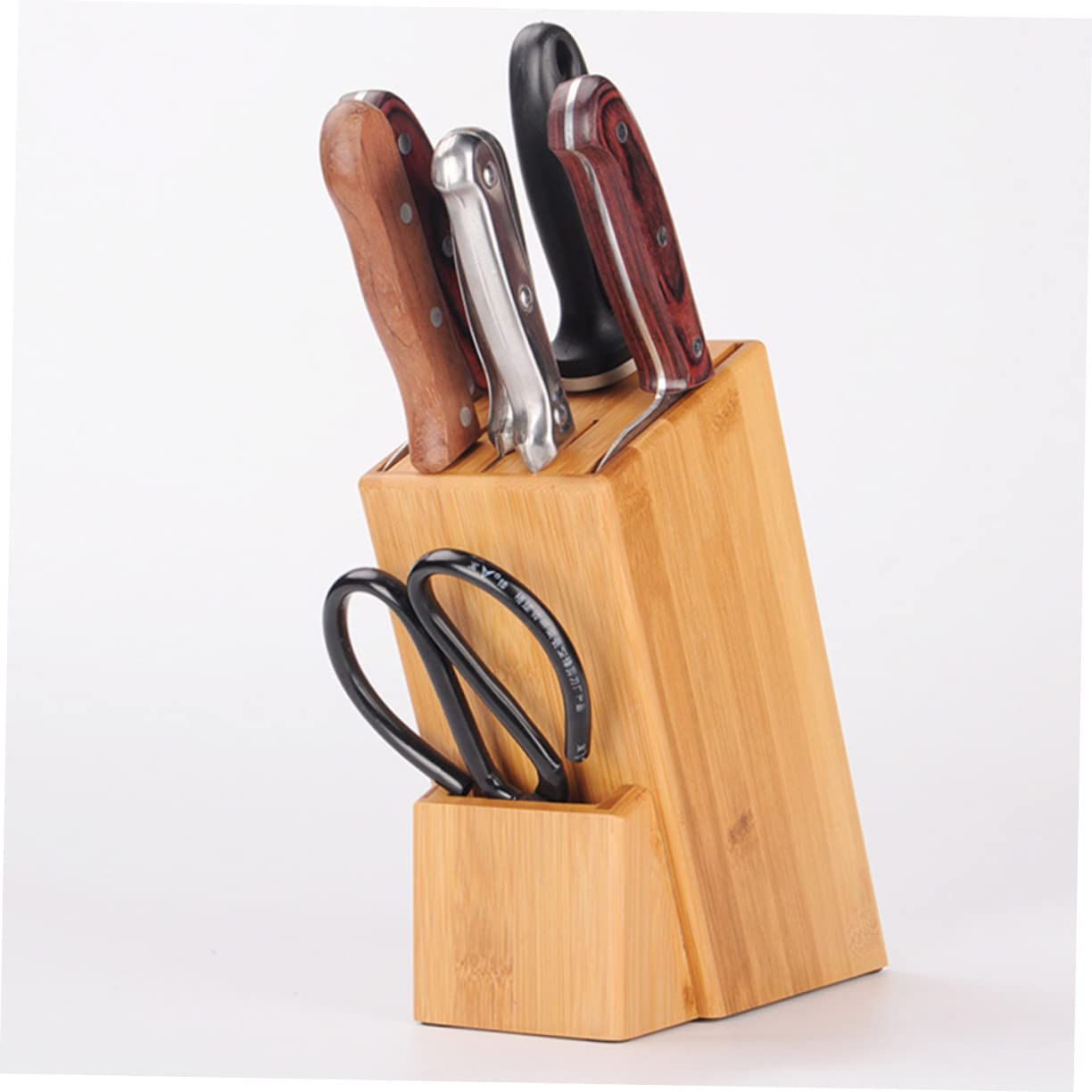 Bloc de Bois pour Couteaux en Bambou, Support Stable la Cuisine
