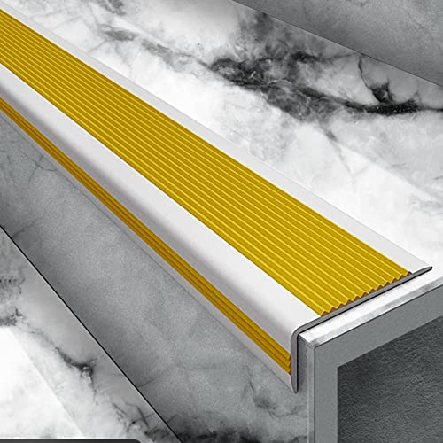 Borde de escalera de goma para evitar resbalones en peldaños laminados