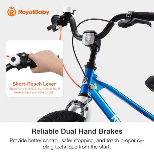 Image of RoyalBaby Freestyle Kids Bike 12 14 16 18 20 Inch Bicycle for Boys Girls Ages 3-10 Years, Multiple Color Options