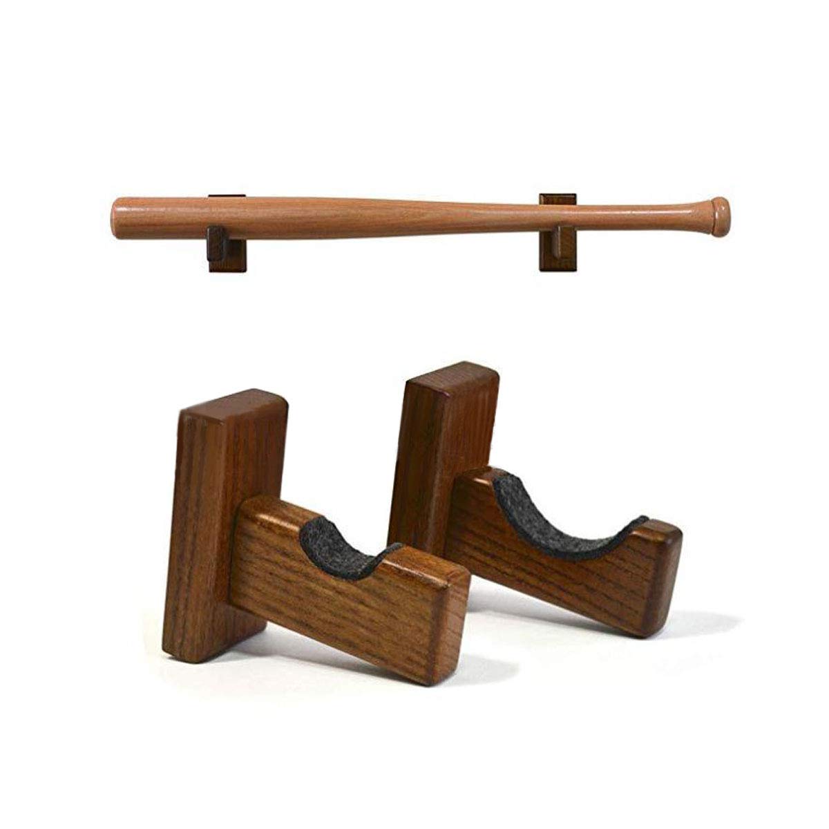 Buy Baseball Bat Wall Display Case, Solid Wood Baseball Bat Holder