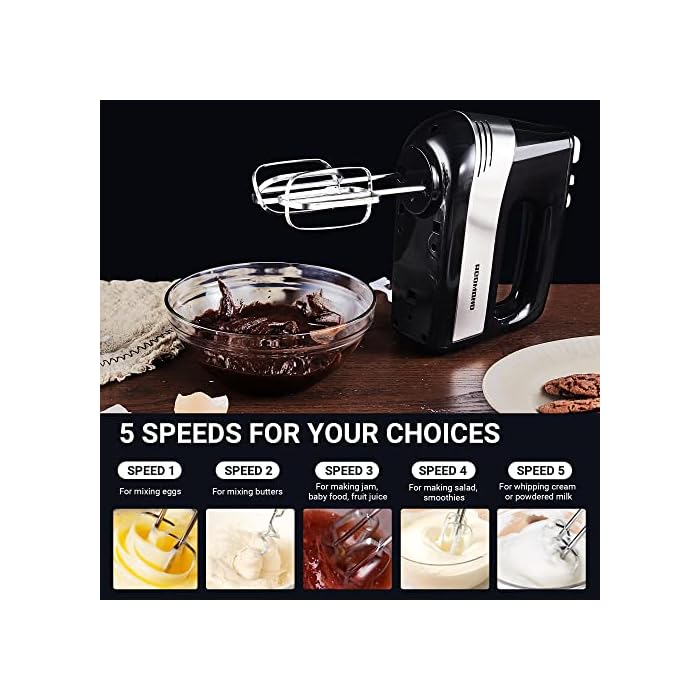 Buy Hand Mixer Electric, REDMOND Hand Held Mixer with Turbo Function