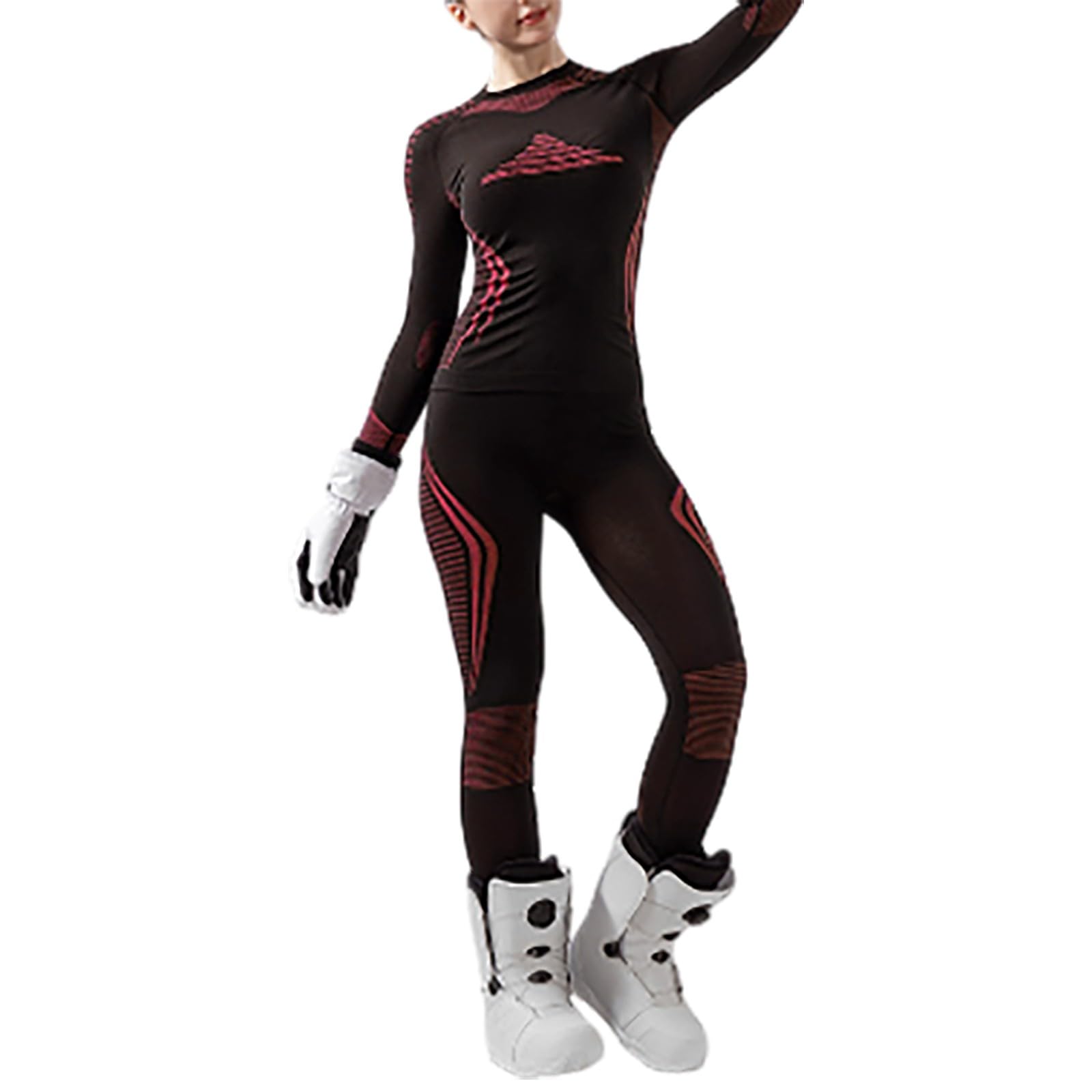 Thermounterwäsche Herren Damen Warm Outdoor Funktionsunterwäsche Leggings Winter Langarm Unterwäsche Skianzug Ultraweich Sport Thermowäsche Thermounterhose Thermounterhemd