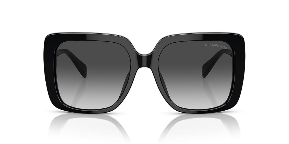 Michael Kors MK2183U Mallorca Universal Fit Sunglasses, Black/Grey Gradient, 55 mm