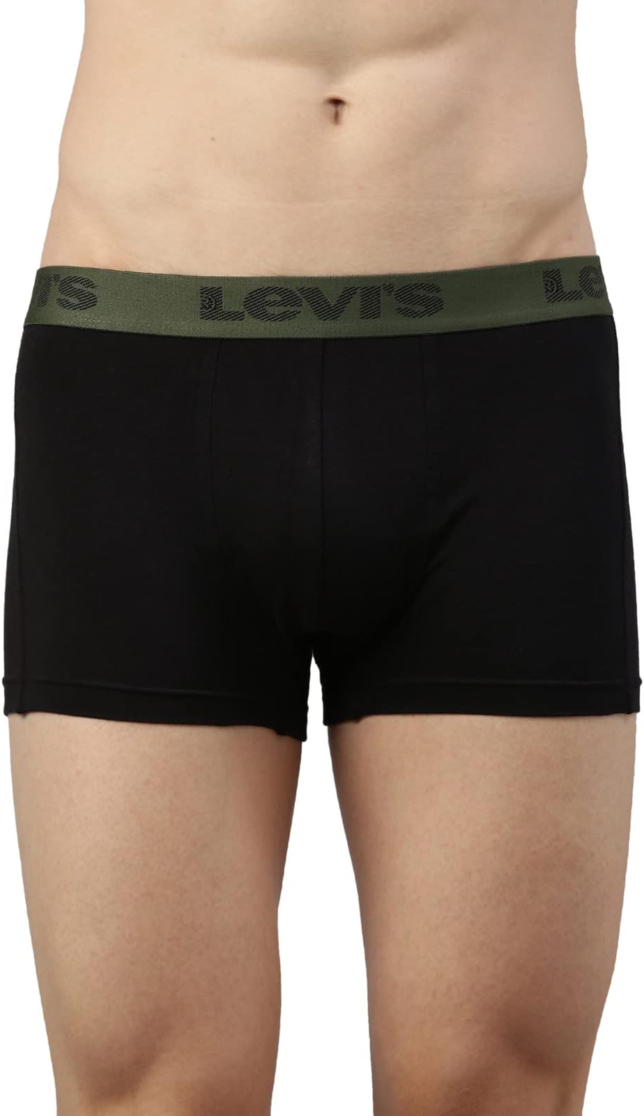 067 Men's Cotton Solid Trunk - Mid Rise, Outer Elastic Waistband (Pack of 1)