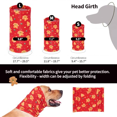 Image of Nanaki Christmas Dog Calming Hoodie Dog Hematoma Ear Wraps for Dogs