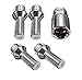 Price comparison product image Locking Wheel Nuts/Bolts complete set of 4 + key M14X1.5 a1, a2, a3, a4, a5, a6, a7, a8, tt, allroad, coupe, Q2, Q3, Q7