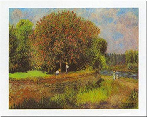 Blumender Kastanienbaum by Pierre-Auguste Renoir 24 X 31 Art Print Poster