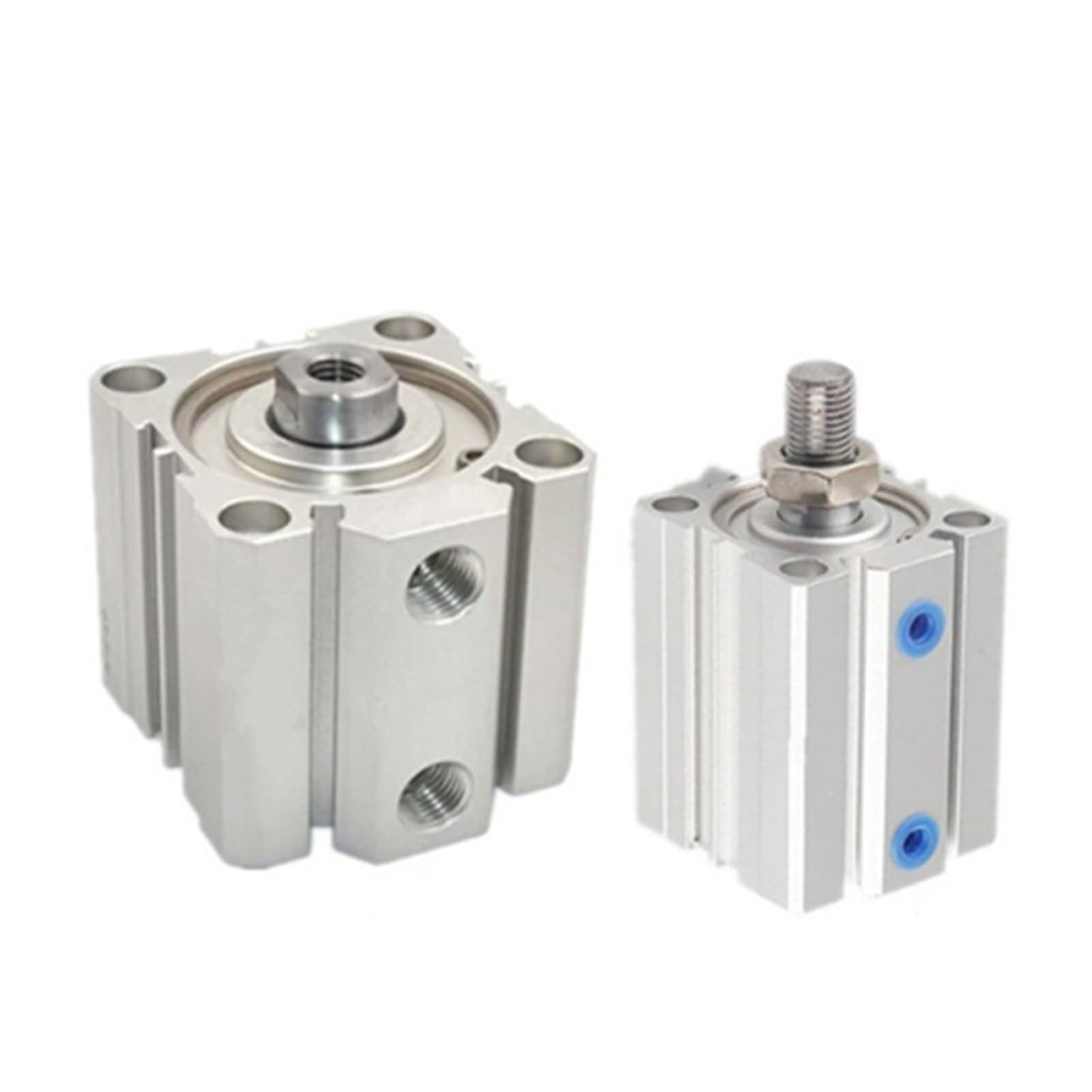 Cilindro neumático compacto ACQ20 con imán integrado y rosca hembra para automatización