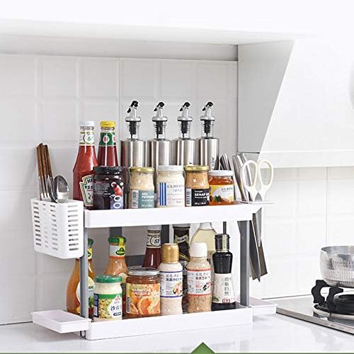 家庭用調味料収納ラックラック キッチンシェルフ オイル 塩 ソース ビネガー 調味料ラック ランディング V