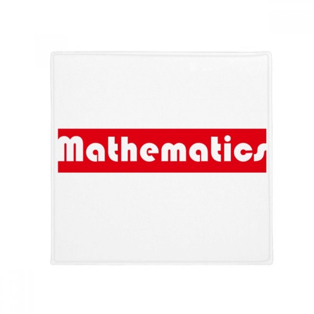 Tapis mathématiques rouge 50x50cm antidérapant pour animaux et maison DIYthinker