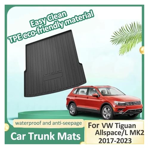 Tapis de Coffre de Voiture pour VW Tiguan Allspace TPE Accessoires - 3