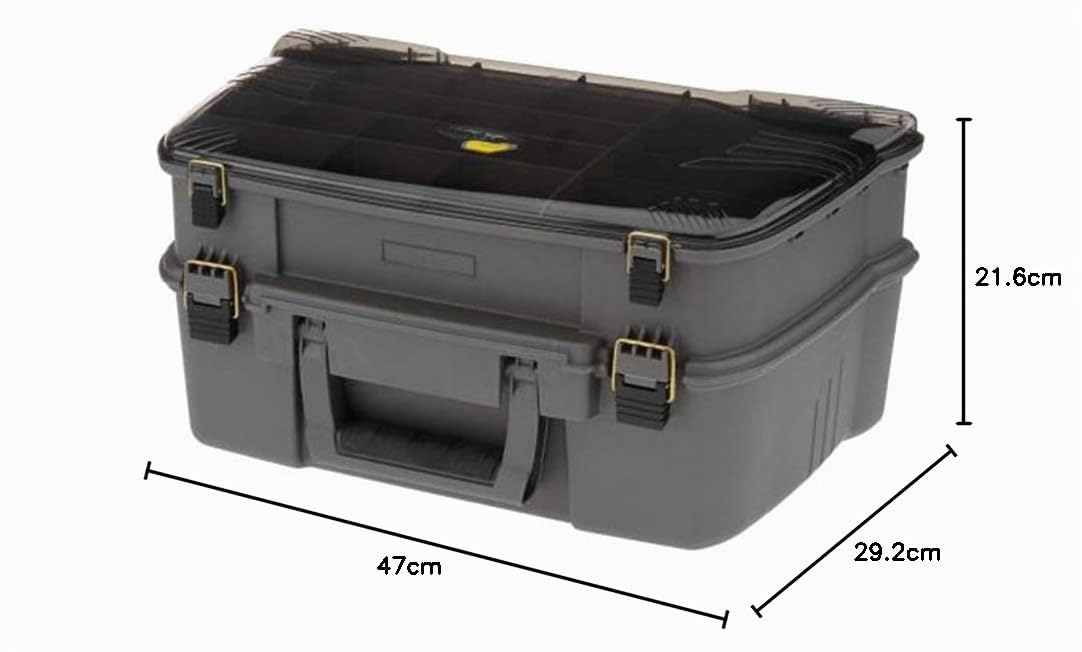 PLANO Guide, boîte de rangement double face pour matériel de pêche, boîte de rangement compacte, parfaite pour ranger leurres, appâts durs, appâts souples et autres articles de pêche