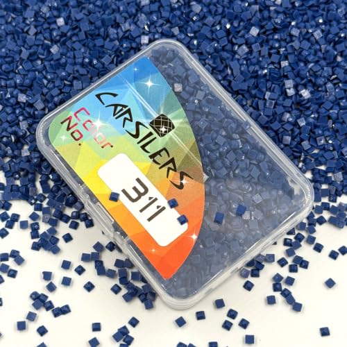 Carsilers Diamond Painting Beads 311,Diamonds Painting Accessories Replacement for Missing Drills,Diamond Beads Replacement Drills Gems Stones,Square,About 3500pcs