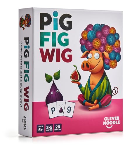 Clever Noodle Pig Fig Wig I A Hilarious Fun Word Game for Kids Learning to Read I Phonics Game I Reading Games