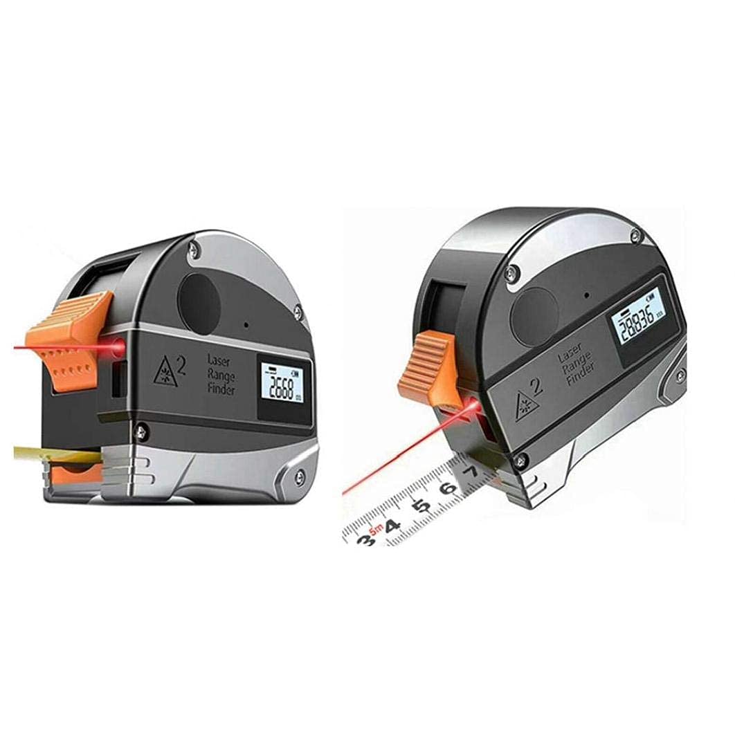 Misuratore di distanza digitale 40 m metro a nastro 5 m misurazione della distanza Range Finder con display LCD 2 in 1 portatile