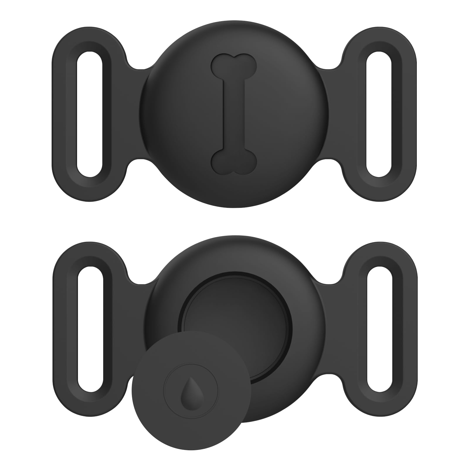 Tobfit Case for Dog Cat Collar, Waterproof Apple Air Tag Protective Holder GPS Tracking Finder for Pet, Silicone Case for Dog Collar Cat Loop Holder Pet Accessories,1 Pack-image-21
