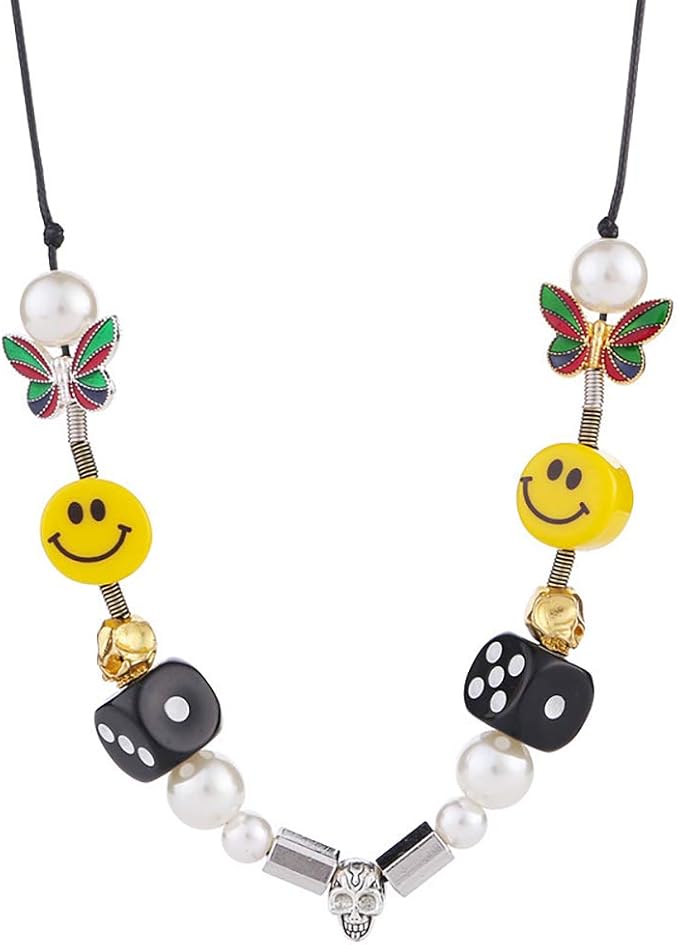 Smiley Face Necklace ASAP Rocky 