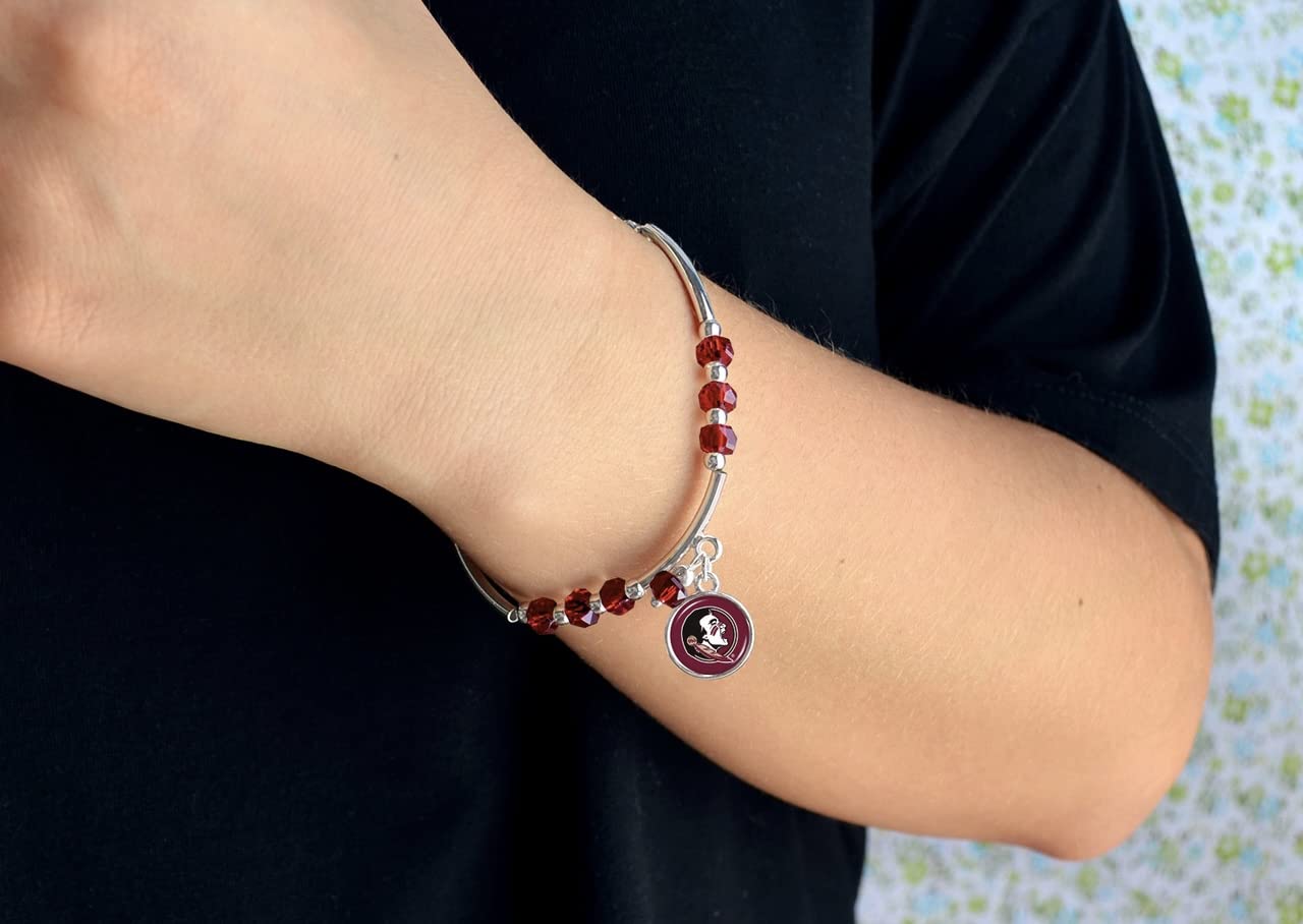 From the Heart Florida State Seminoles Ivy Stretch Bracelet Silver Jewelry Gift FSU