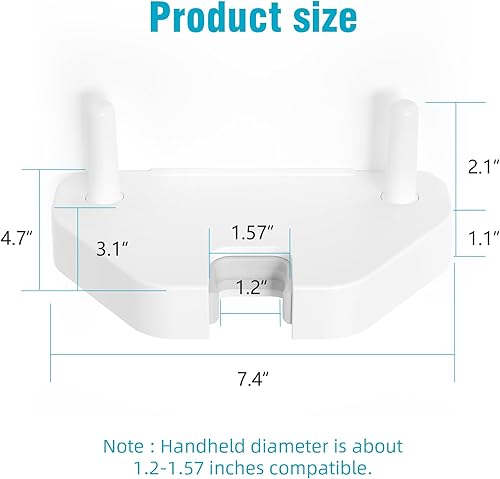 Miniatura 2 de Soporte de montaje en pared al vacío, soporte universal adecuado para el diámetro de mano es de 1.25-1.52 pulgadas aspiradora y para V6 V7 V8
