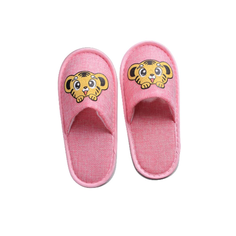 Pantoufles Invités,4 Paires Pantoufles pour Enfants Chaussons d'invité Spa Pantoufles à Bout fermé Chaussons Confortable Slippers 22.5×9.5cm