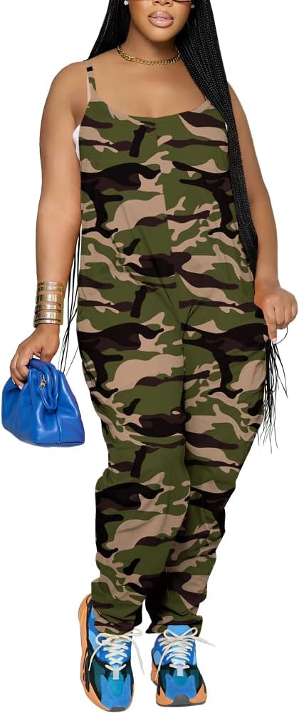 Nimsruc Womens Jumpsuits Casual Summer Rompers Sling Sleeveless Loose Baggy Overalls Jumpers With Pockets 2026 - Image 3