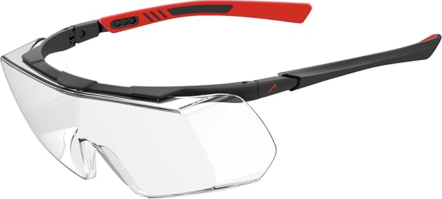 ACE Evo OTG Okulary robocze dla osób noszących okulary - nad okularami ochronnymi do pracy - budownictwo, rzemiosło i przemysł - EN 166