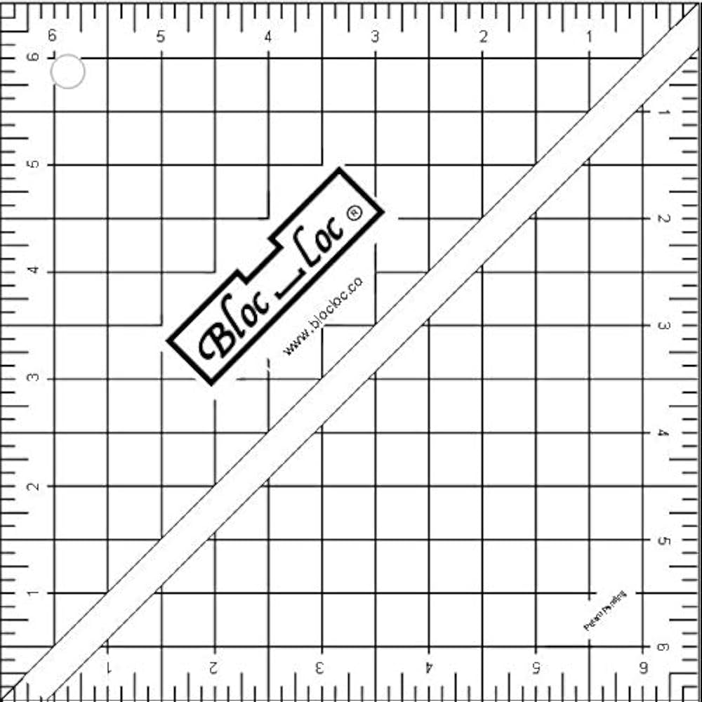 Bloc Loc Half Square Triangle Multiple-Sized 6-1/2