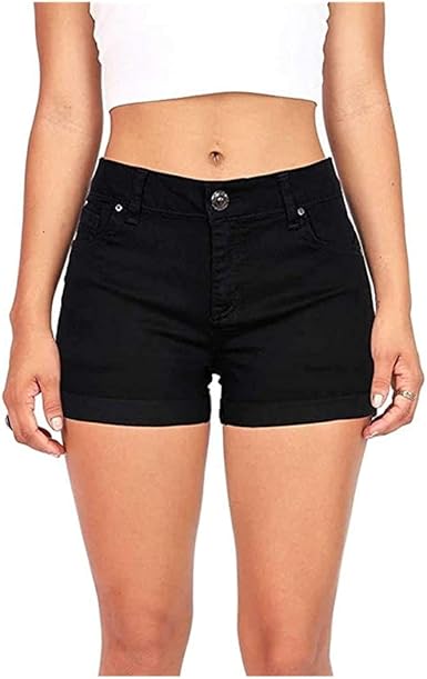 black denim shorts amazon