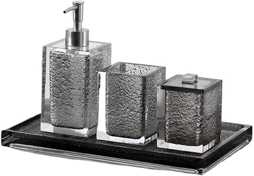 Wash Cup Set Mouthwash Cup Bathroom Hotel Bathroom Five-Piece Set Bathroom Decoration Tray