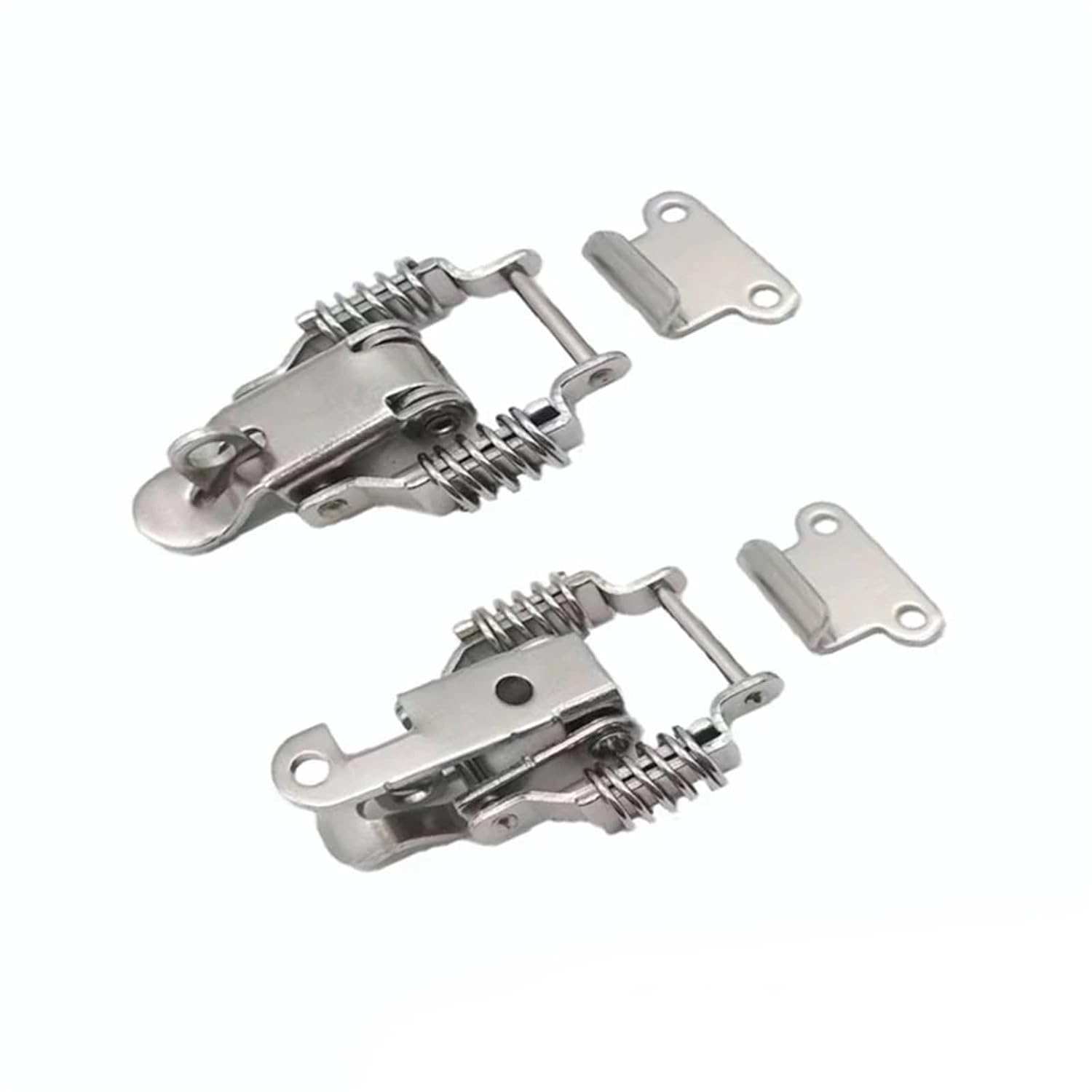 DK108/DK109 Spring Buckle Suitcase Chest Tool Box Locking Toggle Latch Hasp Lock Hardware Jewlery Box 2/5Pcs(5pcs-109-Iron)