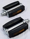 mit Reflektoren Union Retro Fahrrad Pedale Universal Gummiblock Pedalen mit Reflektoren