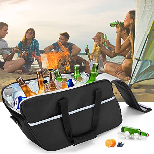 Hodrant Motorcycle Saddlebag Cooler, Travel Motorcycle Cooler Bag Insert Compatible With Harley Davidson 2014-2022 Touring Hard Saddlebag, Side Cooler Organizer For Food Or Drink Insulated, 1 Bag #TOP7