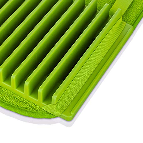 Tapete de Pia em Microfibra com Escorredor Plástico, Verde, Sanremo