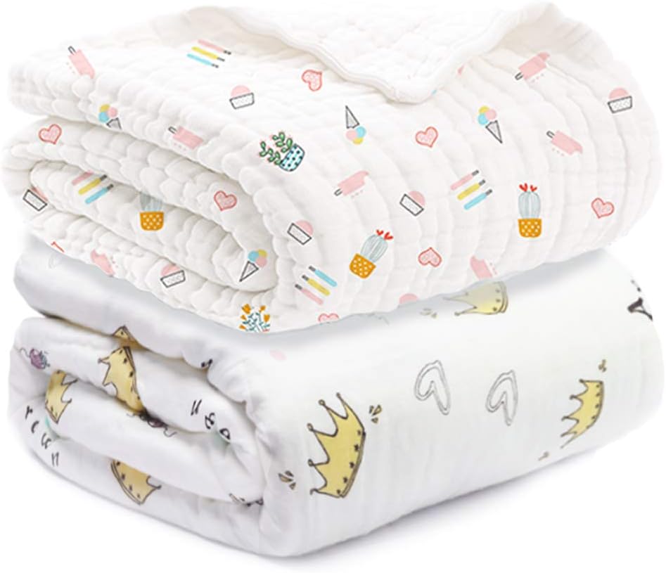 Mafabebe 6重 ガーゼケット トドラーケット 保育園 ベビー タオルケット お昼寝 ガーゼ バスタオル おくるみ 棉100 オーガニック素材 赤ちゃん 出産祝い キッズ 女の子 男の子 お花 王冠 110cm 人気の Mafabebe 6重 ガーゼケット トドラーケット 保育園 ベビー タオルケット お昼寝 ガーゼ バスタオル おくるみ 棉100 オーガニック素材 赤ちゃん 出産祝い キッズ 女の子 男の子 お花 王冠 110cm 人気の