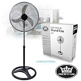 Prem-I-Air 18"(49 cm) Large Industrial Pedestal High Velocity Oscillating Fan Ho...