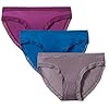 Amazon-Brand-Mae-Womens-Smooth-Microfiber-Bikini-Underwear-3-Pack Amazon Brand - Mae Women's Soft Microfiber Bikini Panty with Lace, 3 Pack,Deep Ocean/Charcoal Grey/Plum,Small