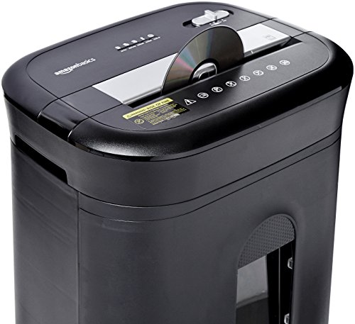 Image of Amazon Basics 15 Sheet - original model Cross Cut Paper, CD Credit Card Office Shredder, Black
