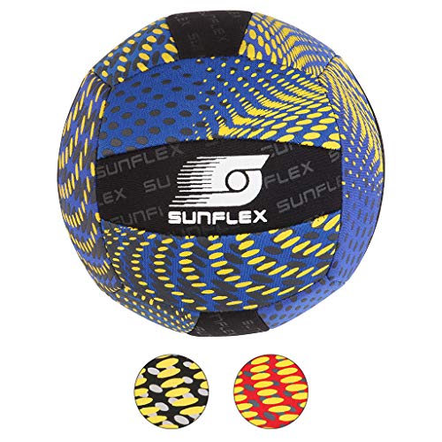 Sunflex Neopren Zubehör Beach und Funball Splash Größe 3 in blau | Volleyball weich und leicht für den Strand und das Wasser | extrem robust und für Jede Altersgruppe