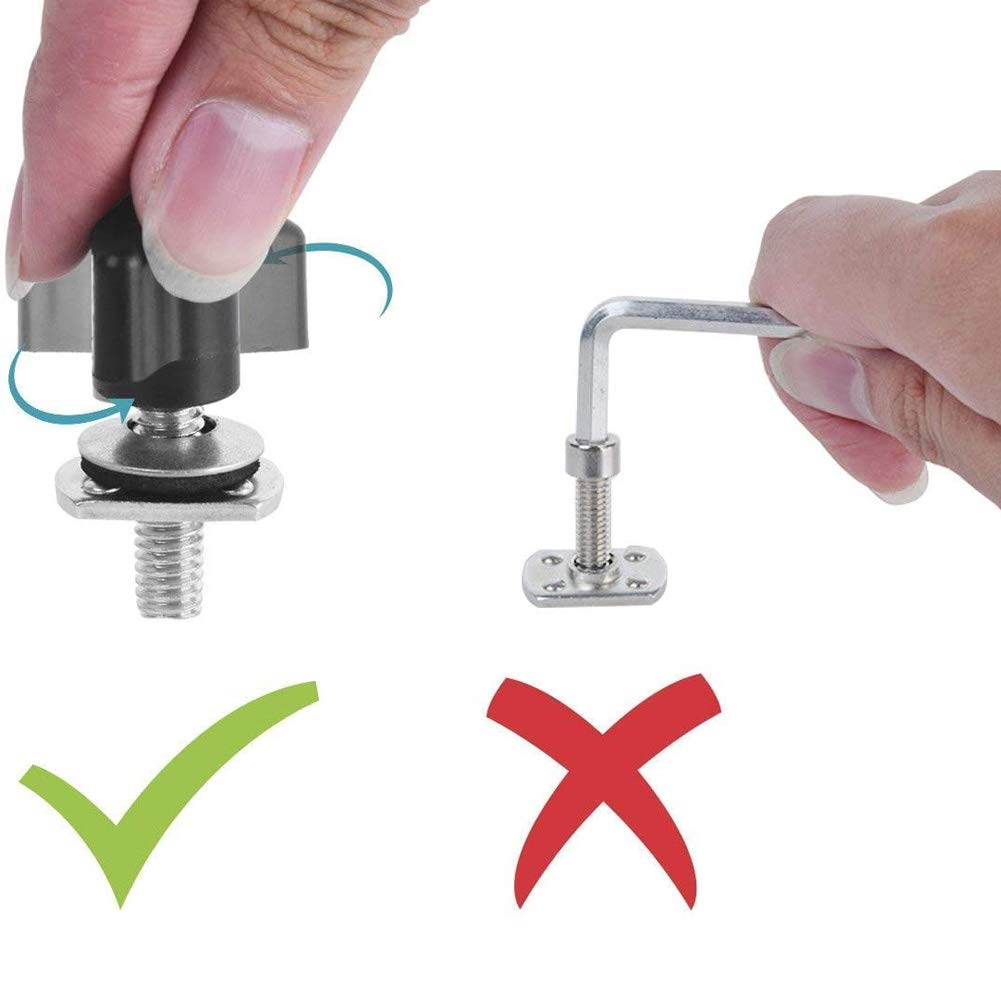 Kit de sujetadores de extracción rápida de techo duro Tuerca de tornillo de pulgar para Jeep Wrangler YJ TJ JKpara Jeep Wrangler YJ TJ JK M8 25mm 95-16
