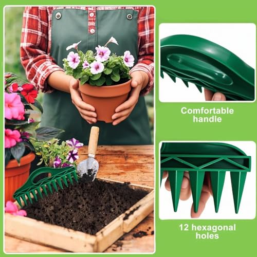 Dispensador de semillas mano set 4 piezas miniatura 3