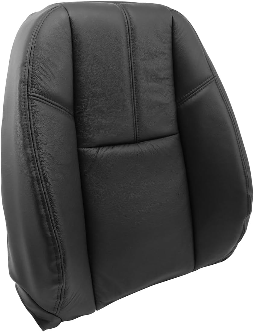 Driver Side Top Back Seat Cover Replacement Fits for Chevy GMC Silverado Sierra 2007-2014 Microfiber Leather (Also for Passenger Side)