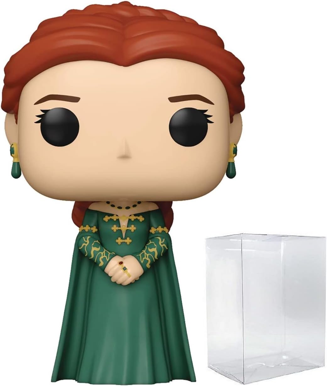 POP House of The Dragon - Alicent Hightower Funko Vinyl Figure (Bundled with Compatible Box Protector Case), Multicolored, 3.75 inches