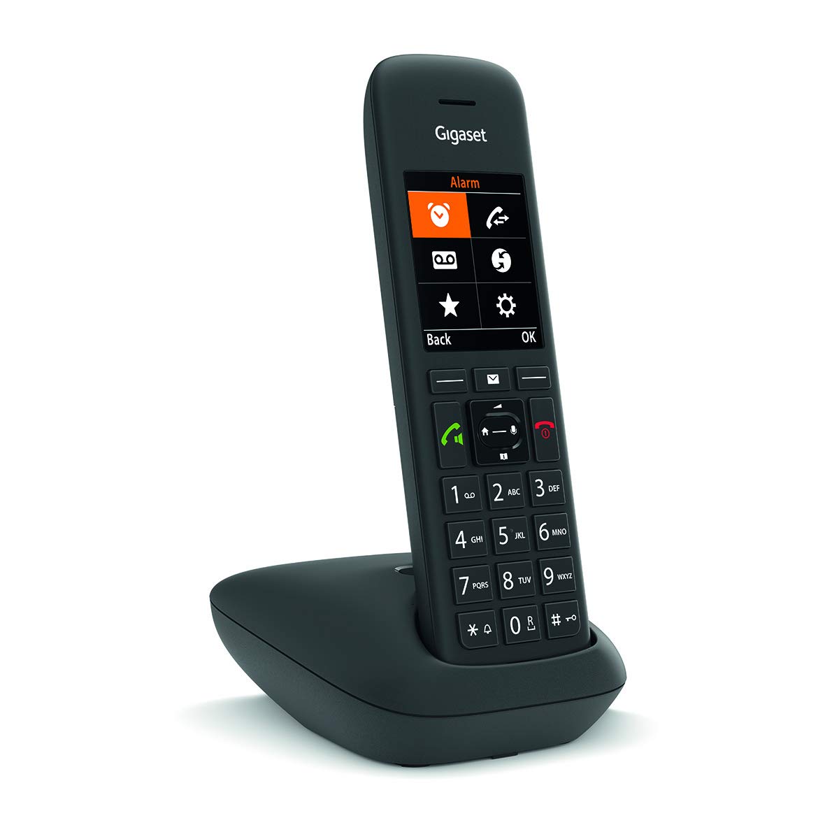 Gigaset C575 - Telefono fisso senza fili con grande schermo retroilluminato a colori, funzione vivavoce e blocco chiamate [Versione Francia]