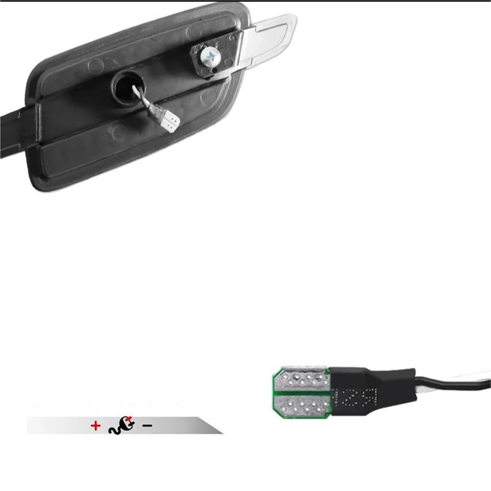 Specchietto Retrovisore Luci Blinker Per Pontiac Per G8 2008-2009 Paraurti Anteriore Luci Posizione Laterali A LED Lampade Indicatori Di Direzione Ingombro DRL T10 12V(White)