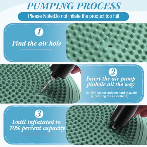 Image of Libima 2 Pcs Wobble Cushion Wiggle Seat Flexible Sensory Seating Balance Disc Board for Men Women Physical Exercise Improving Posture Home Office