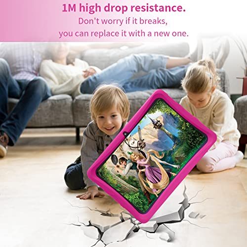 Juninke 2023 Kids Tablet, 10 Inch Tablet For Kids, Android 11 Kids Tablets, 3+64Gb, 4 Core Tablets, Ips Hd Touch Screen, Long Battery Life, High Capacity（Pink） #TOP4