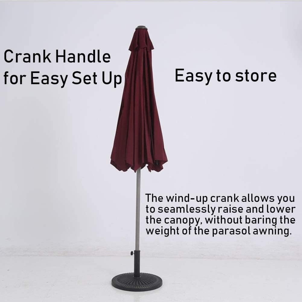 LSLYTQ Outdoor Garden Parasols Parasols 9' Outdoor Patio Market Table Umbrella, Portable Offset Patio Umbrella For Poolside, Deck, Garden, Backyard, Pool Indoor & Outdoor Use good