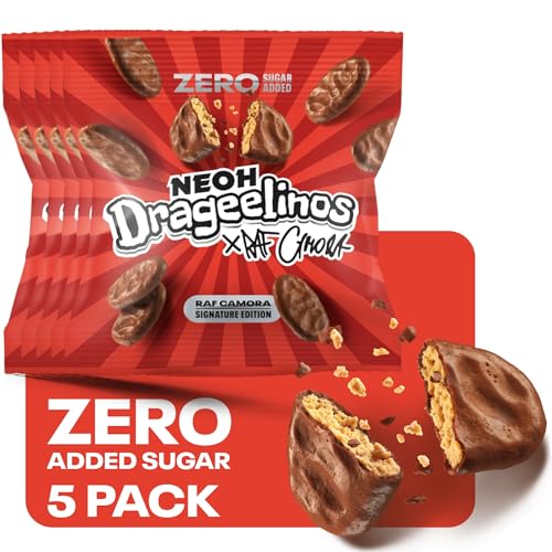 NEOH Drageelinos Schokoladenkekse von RAF Camora | KEIN Zuckerzusatz & frei von Palmöl | 1g Zucker & 100 kcal pro Portion | Keto-freundlich, Low-Carb, ballaststoffreich | 5 Pack NEOH Drageelinos Schokoladenkekse von RAF Camora | KEIN Zuckerzusatz & frei von Palmöl | 1g Zucker & 100 kcal pro Portion | Keto-freundlich, Low-Carb, ballaststoffreich | 5 Pack