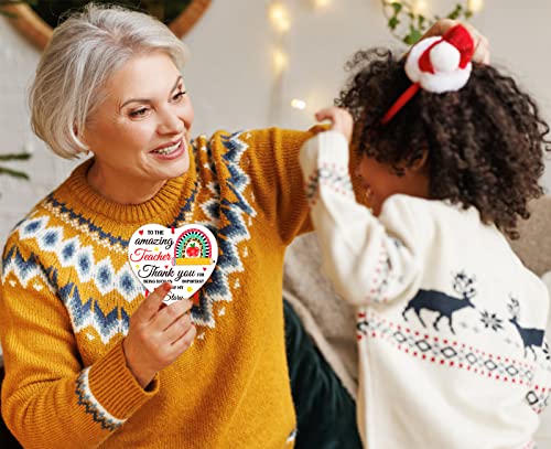 Sicohome Teacher Appreciation Gifts For Women Teacher Christmas Ornament Gift Teacher Appreciation Day Gifts Back To School Graduation Gift For Teacher Women Men Retirement End Of The Year Teacher #TOP2
